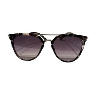 A New Day Sunglasses Tortoiseshell Rounded Circle Rims Wire Frame Purple Tint